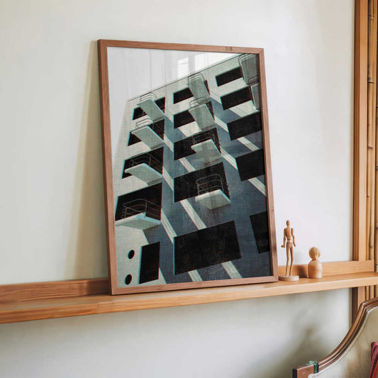 Bauhaus Dessau architecture in vintage magazine style VI by Rosana Laiz Blursbyai