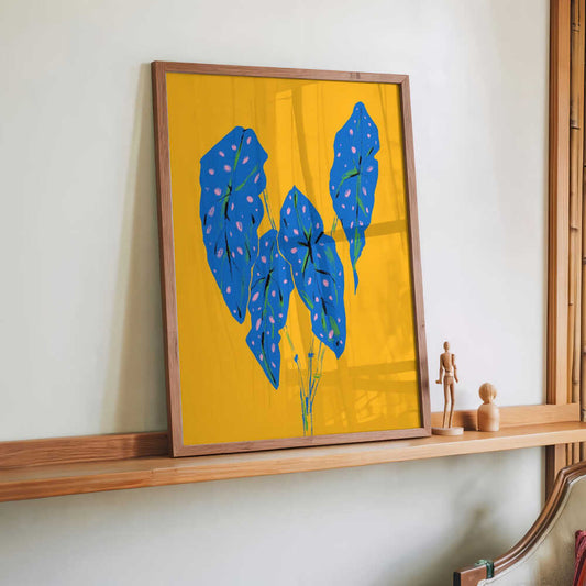 Begonia Maculata Blau und Gelb von Francesco Gulina