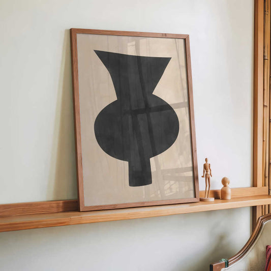Abstract Vase Silhouette by Elena Ristova
