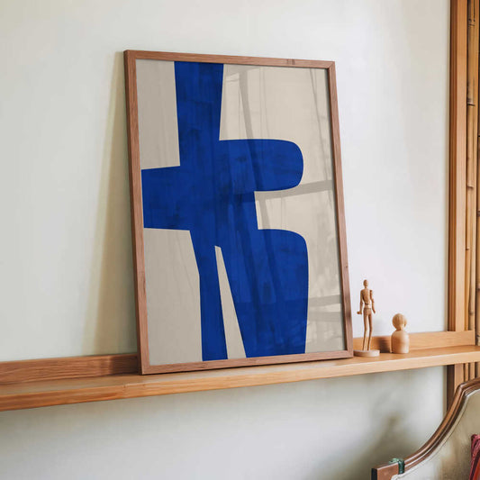 Blue Harmony Shape by Elena Ristova