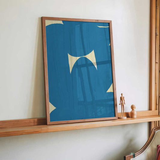 Blue Abstract Serenity by Little Dean