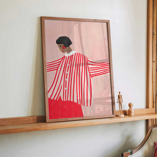 The Woman With the Red Stripes by Bea Müller