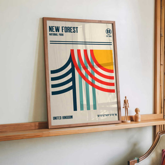 New Forest National Park Travel Poster by Retrodrome