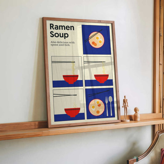 Poster Ramen Soup by Rosi Feist