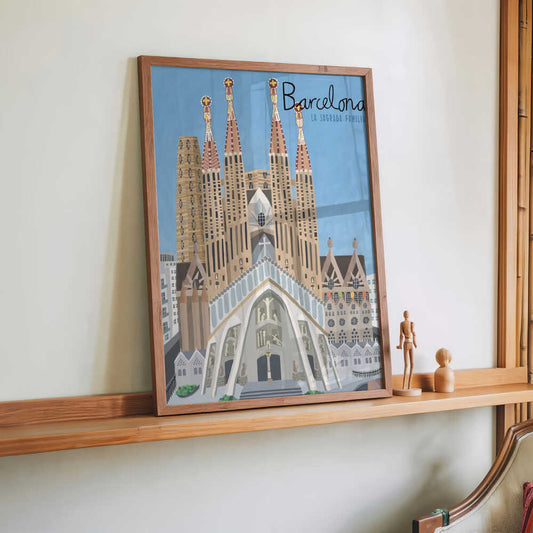 The Sagrada Familia, Barcelona by Artist Carla Daly by Carla Daly