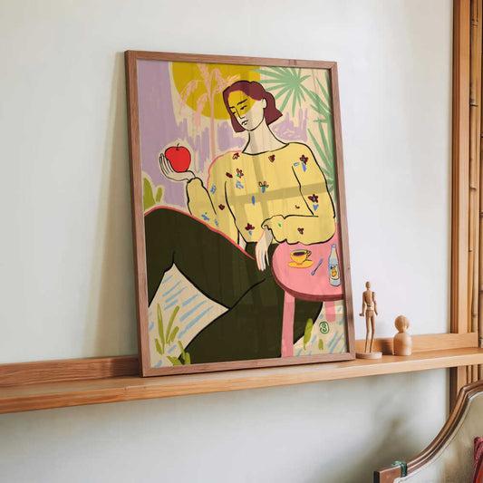 Woman With Apple by Sandra Poliakov