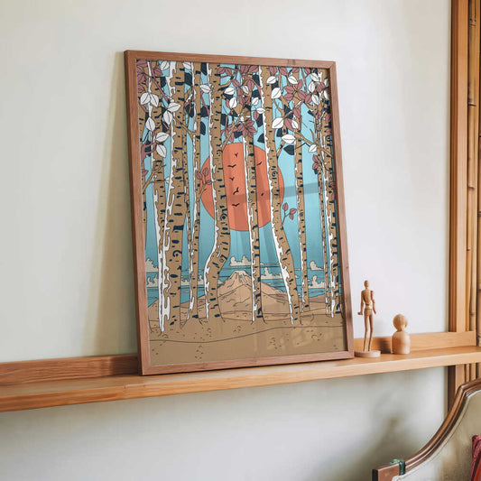 Japanische Birkenbäume von Nicholas