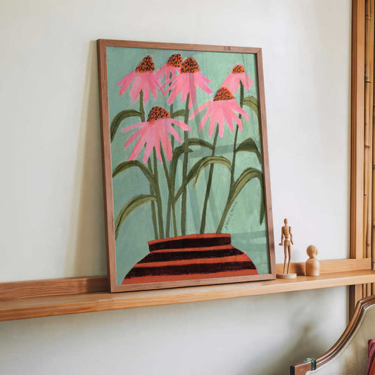 Echinacea Coneflowers by Karin Lauria