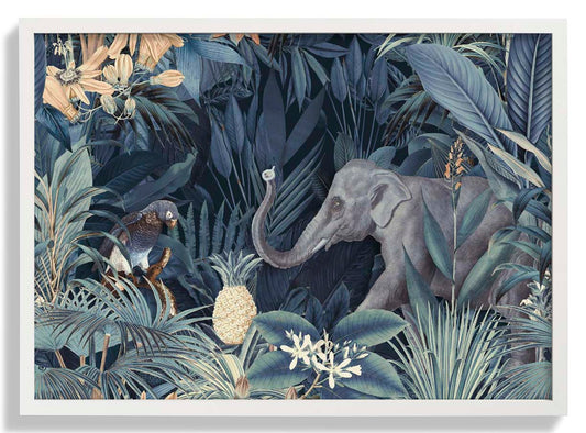 Tropischer Mitternachts-Dschungel-Elefant von Andrea Haase