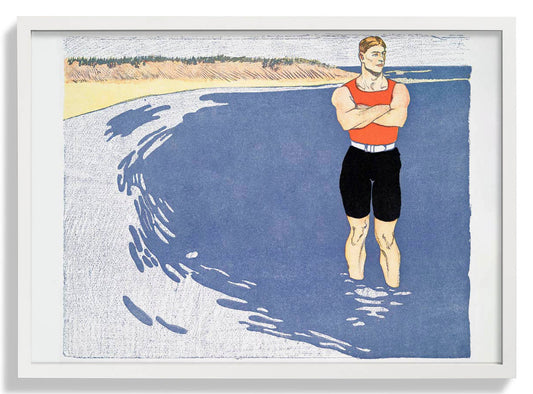 Der Mann, der im Meer steht von Edward Penfield