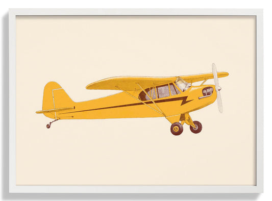 Little Yellow Club - Flugzeug von Florent Bodart