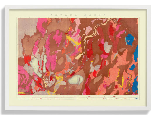 Geologische Karte des Nevada-Beckens