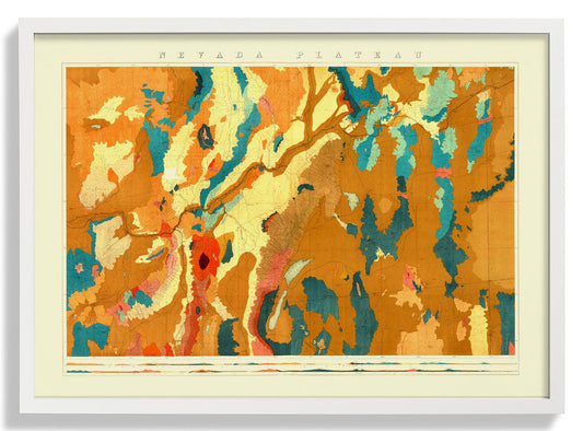 Geologische Karte des Nevada Plateaus