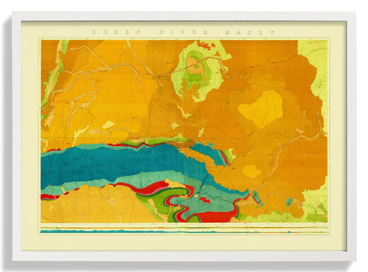 Geologische Karte des Green River Basin
