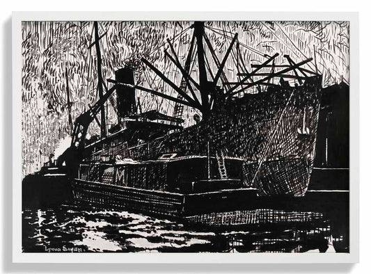 Linienschiff und Schlepper von Henry Lyman