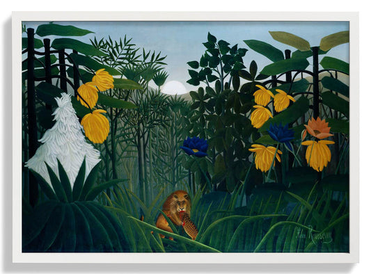 Das Gastmahl des Löwen von Rousseau Kunstdruck