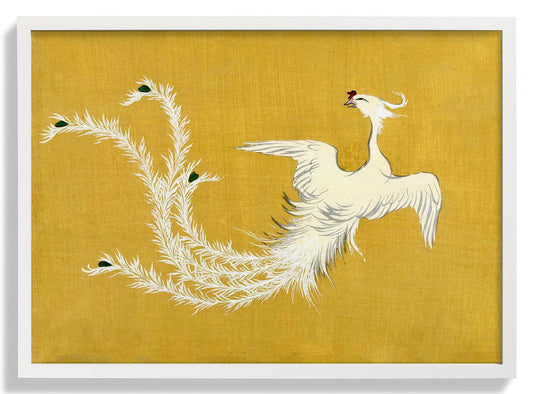 Weißer Phönix von Kamisaka Sekka