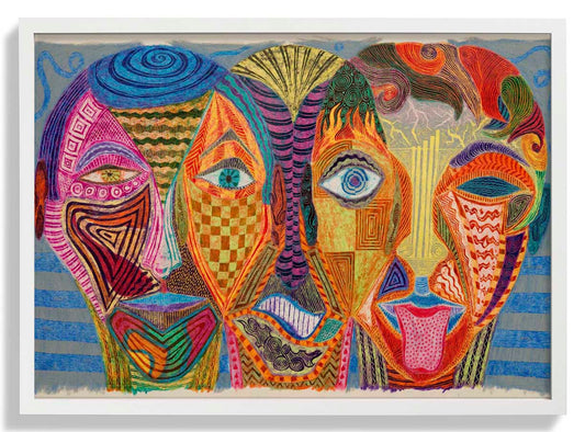 Jersey Lila Blumenmarkt