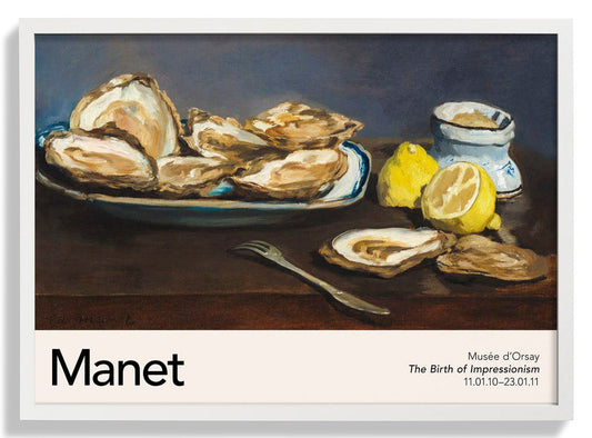 Austern von Manet Ausstellungsplakat