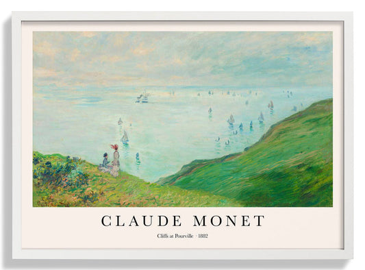 Cliffs at Pourville by Claude Monet