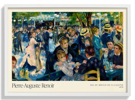 Bal du le Moulin de la Galette Art Exhibition by Pierre A. Renoir