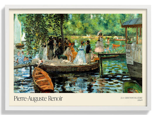 La Grenouillère Kunstausstellungsplakat von Pierre A. Renoir
