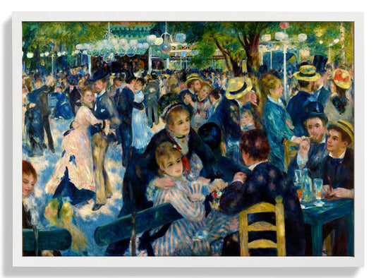 Bal du le Moulin de la Galette Painting by Pierre A. Renoir