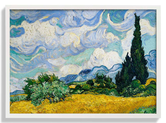 Weizenfeld mit Zypressen von Van Gogh