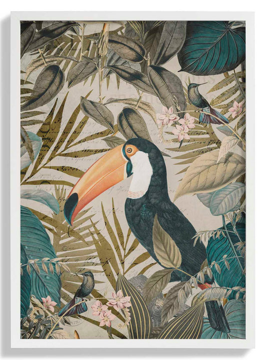 Vintage Jungle Toucan by Andrea Haase