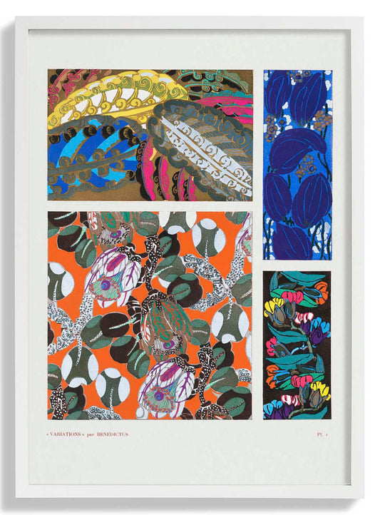 Vintage Art Deco Pattern, Variation 1 by Édouard Bénédictus