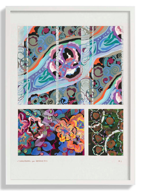 Vintage Art Deco Pattern, Variation 7 by Édouard Bénédictus