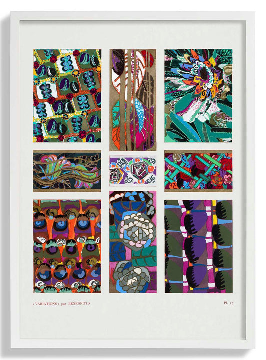 Vintage Art Deco Pattern, Variation 20 by Édouard Bénédictus