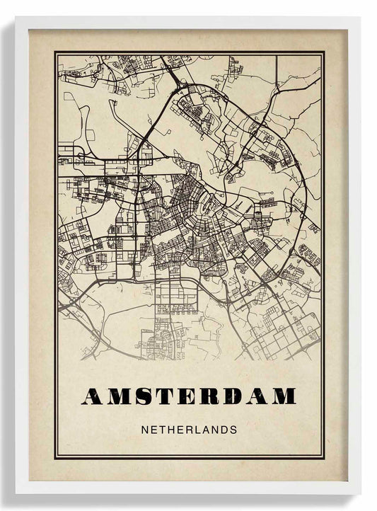 Amsterdam City Sepia