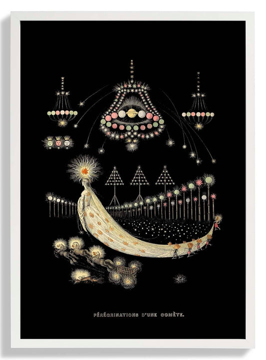 Die Wanderungen eines Kometen Kunstposter