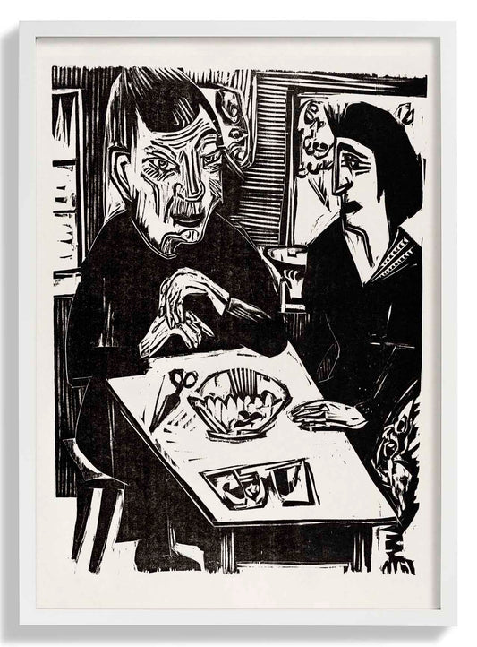 Old and Young Woman by Ernst Kirchner