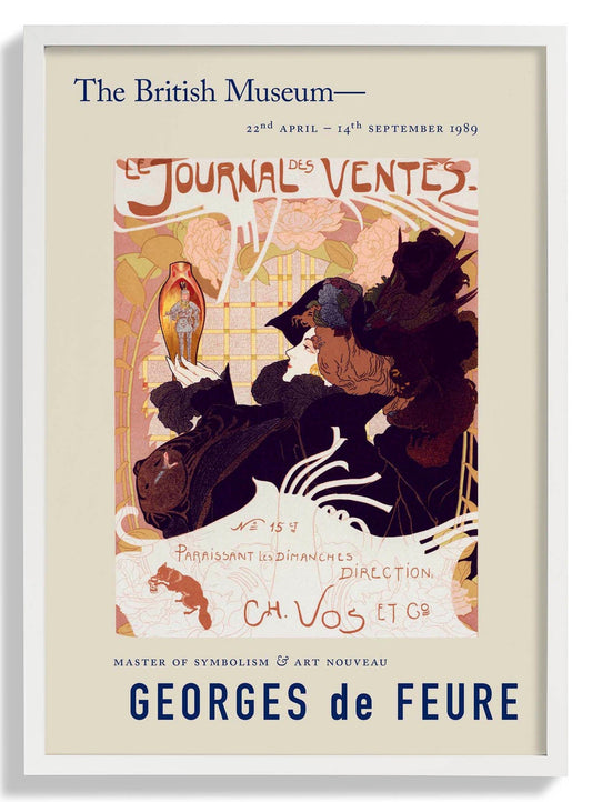 Georges de Feure Journal des Ventes Ausstellungsplakat
