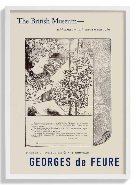 Georges de Feure Dinner-Einladung Ausstellungsplakat