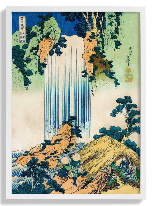 Yoro Waterfall by Hokusai