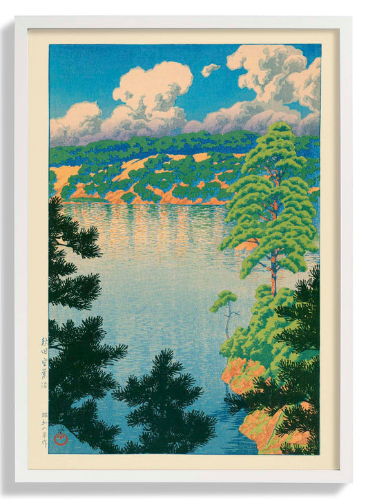 Akisu Lake by Hasui