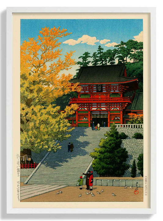 Tsuruokahachimangu von Hasui