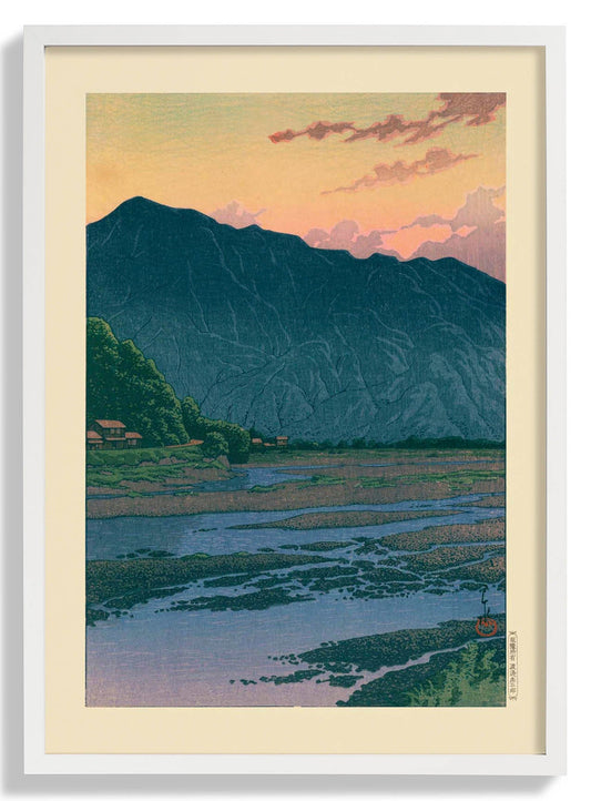 Chichibu In The Evening Art Print by Hasui