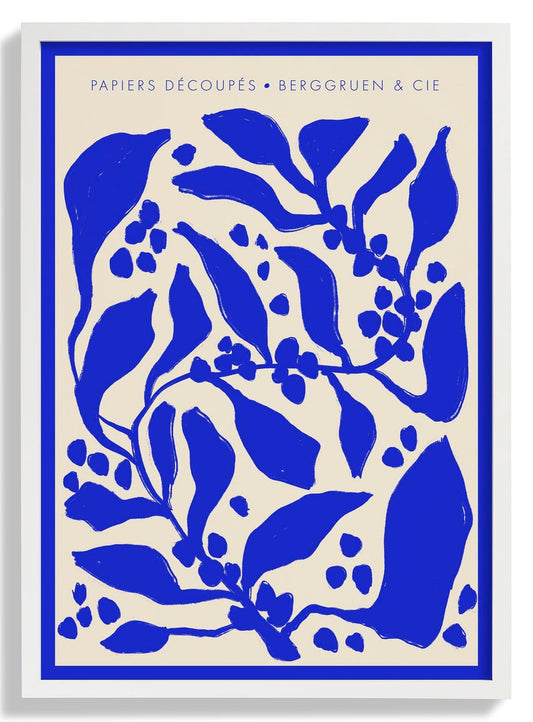 Blue Berries Papiers Découpés Art Exhibition