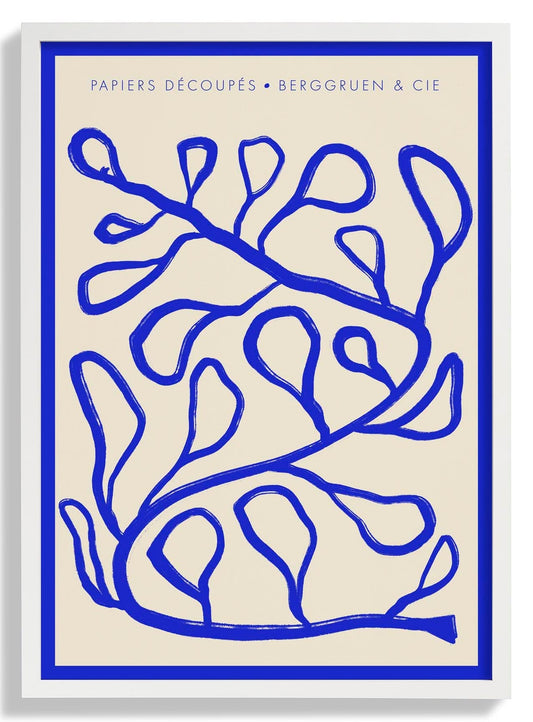 Blue lines Papiers Découpés Art Exhibition