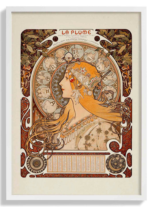 La Plume by Alphonse Mucha