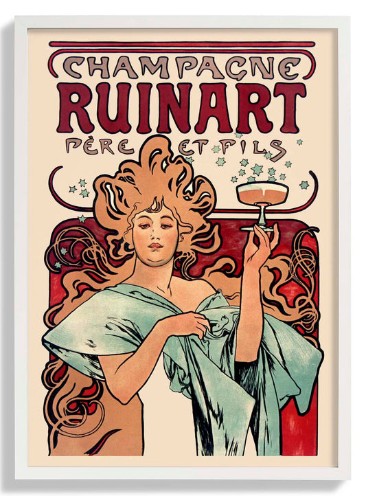 Champagne Ruinart by Alphonse Mucha