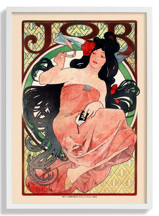 JOB Cigarette Ad by Alphonse Mucha