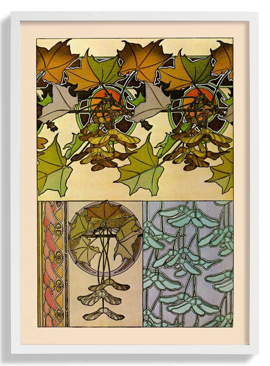 Oak Leaves by Alphonse Mucha