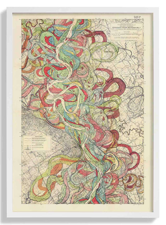 The Meandering Mississippi by Harold Fisk; Plate 22, Sheet 6