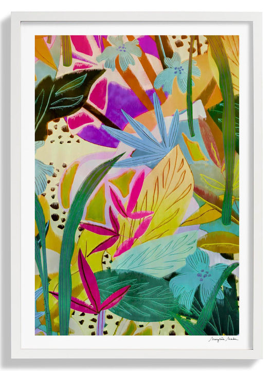 Dschungel Collage Gelb von MARYLENE MADOU