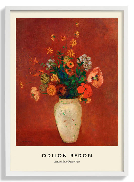 Bouquet in a Chinese Vase by Odilon Redon